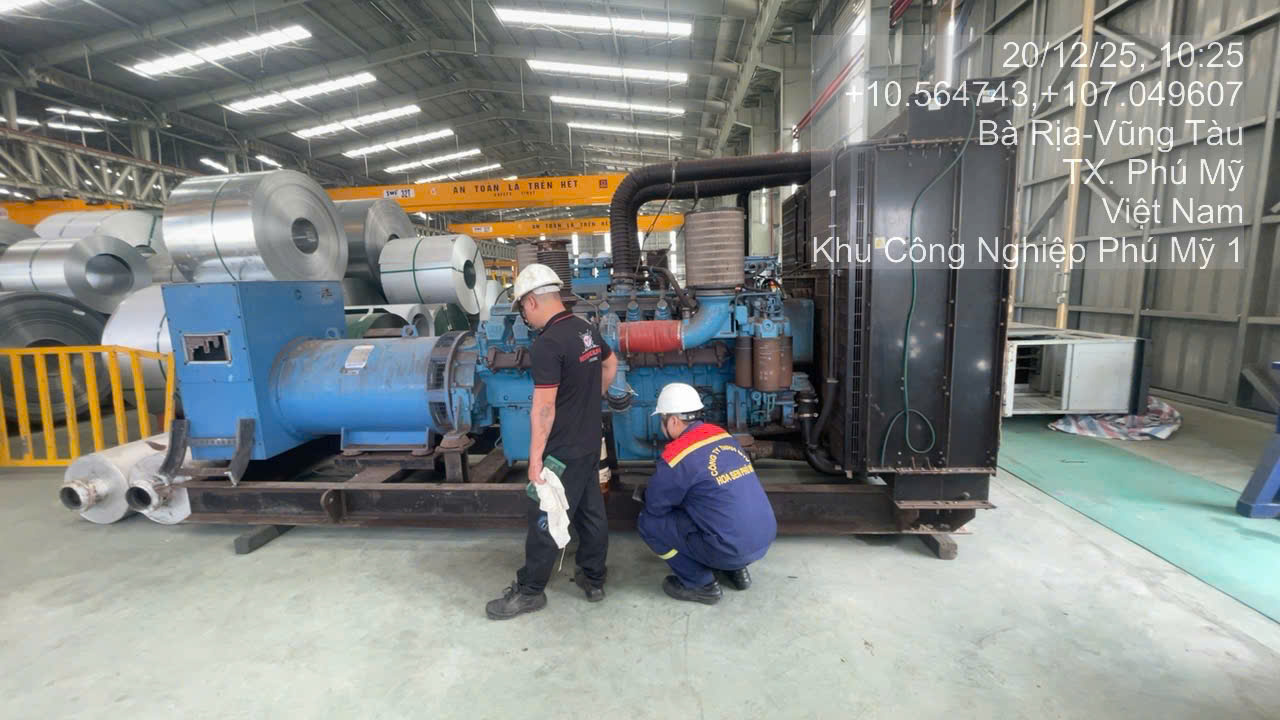 Lắp đặt máy phát điện nhà xưởng